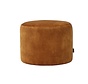 Poef/hocker Beau okergeel velvet