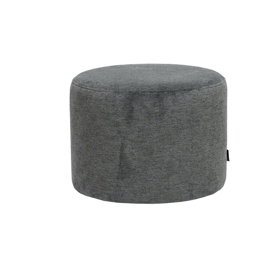 Poef/hocker Myles antraciet polyester