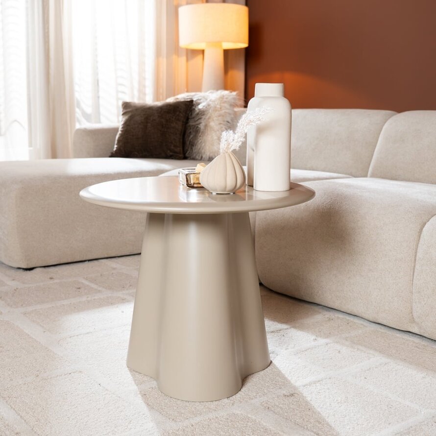 Bijzettafel Orion ø60 cm taupe