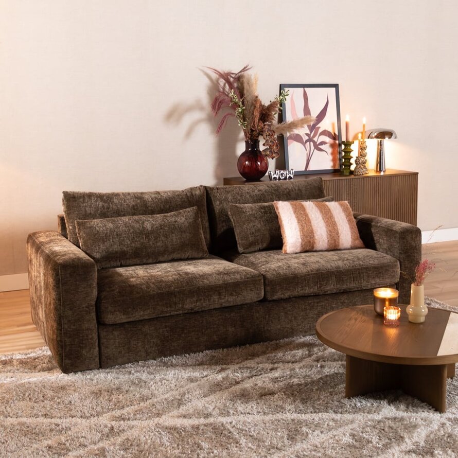 3-zitsbank Kyle chenille mocha