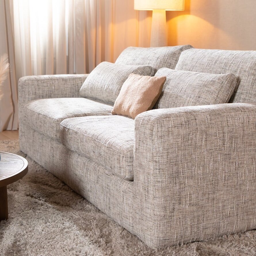 3-zitsbank Kyle chenille sand grey