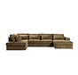 U-bank Kyle 6-zits chenille olijf groen