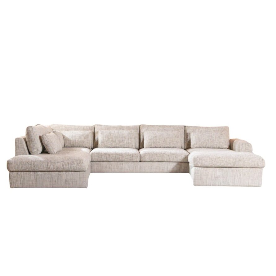 U-bank Kyle 6-zits chenille sand grey