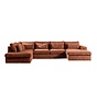 U-bank Kyle 6-zits chenille rood