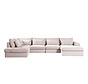U-bank Kyle 6-zits chenille sand