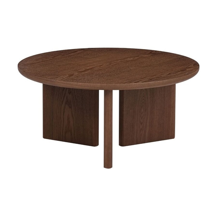 Salontafel Aya ø80 cm rustiek eiken