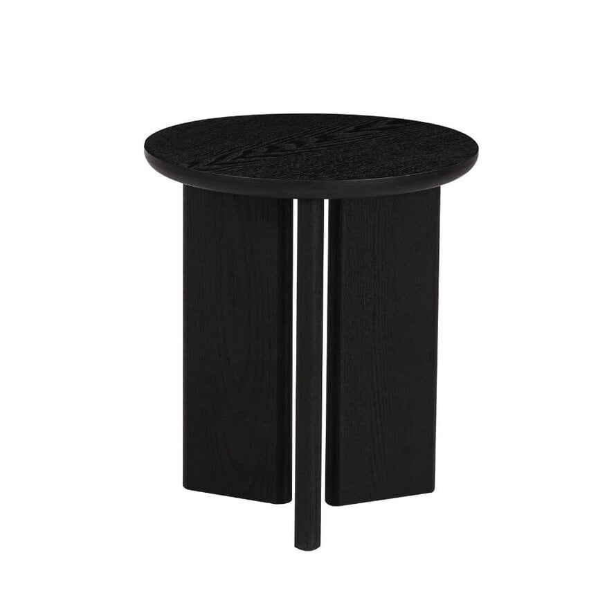 Bijzettafel Aya ø40 cm zwart
