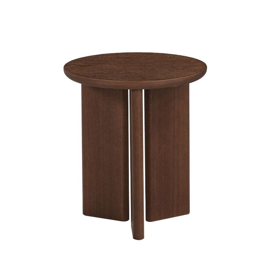 Bijzettafel Aya ø40 cm rustiek eiken