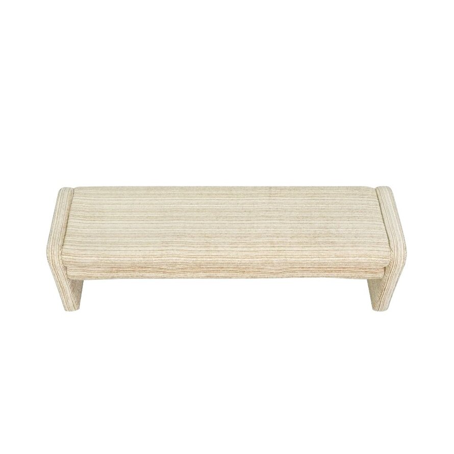 Eetkamerbank Ravi chenille beige/taupe 160 cm