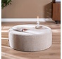 Poef Elle rond chenille sand ø100 cm