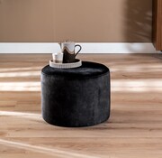 Bronx71 Poef/hocker Myles zwart polyester