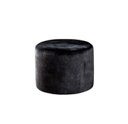 Bronx71 Poef/hocker Myles zwart polyester