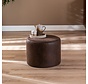 Poef/Hocker Kyla bruin eco-leer