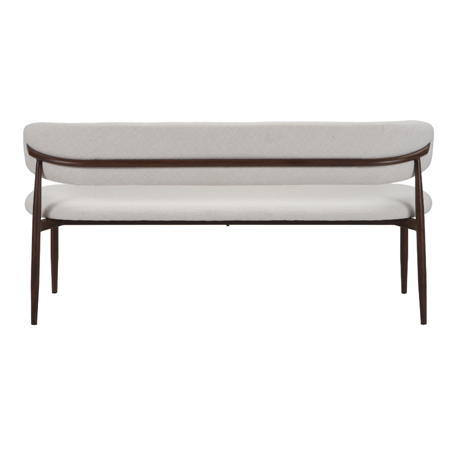 Eetkamerbank Lara linnen off white 160 cm