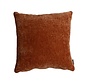Sierkussen Day chenille terracotta 45 x 45