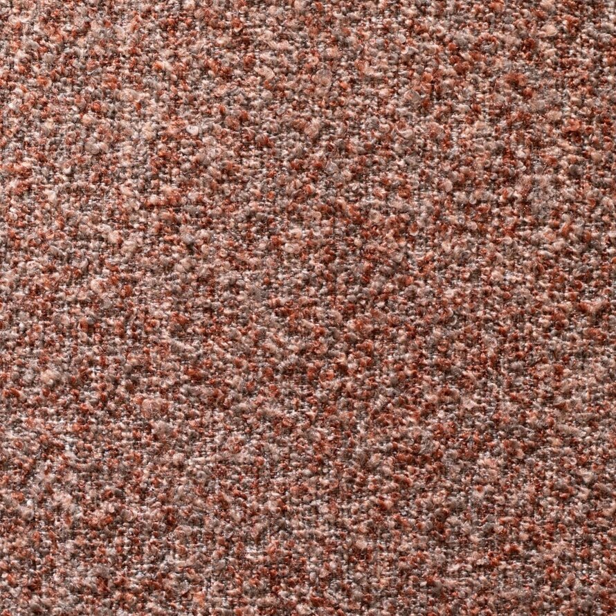 Hoekbank links Maine XL bouclé stof rood/roze