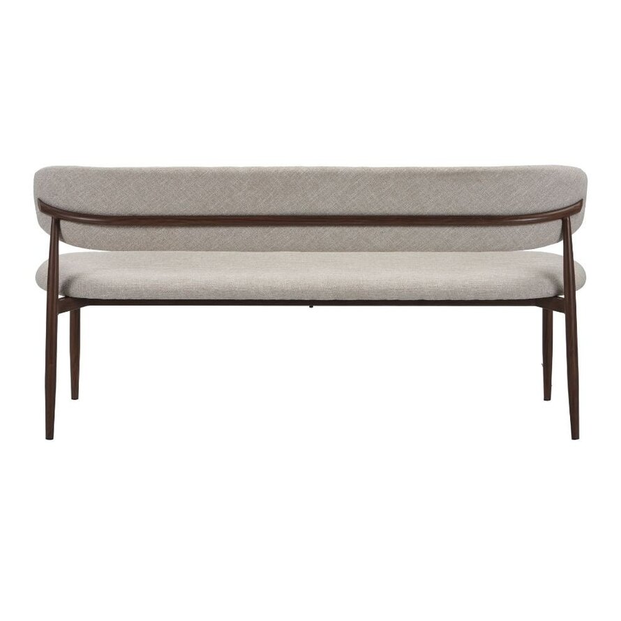 Eetkamerbank Lara linnen taupe 160 cm