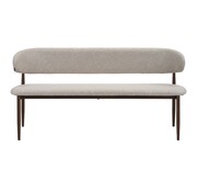 Bronx71 Eetkamerbank Lara linnen taupe 160 cm