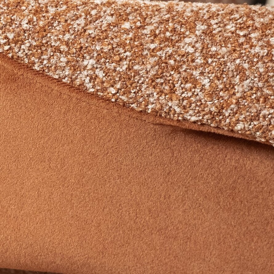 Stoel Jules draaibaar bouclé terracotta