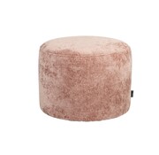 Bronx71 Poef/hocker Juna roze chenille stof