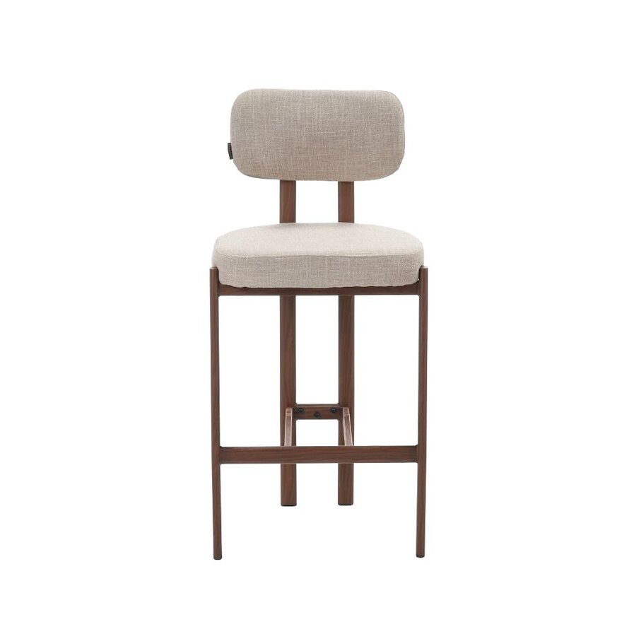 Barkruk Nori linnen taupe 70 cm