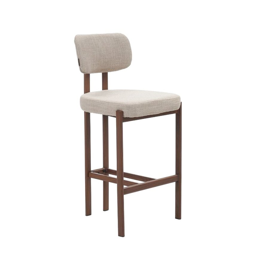 Barkruk Nori linnen taupe 70 cm