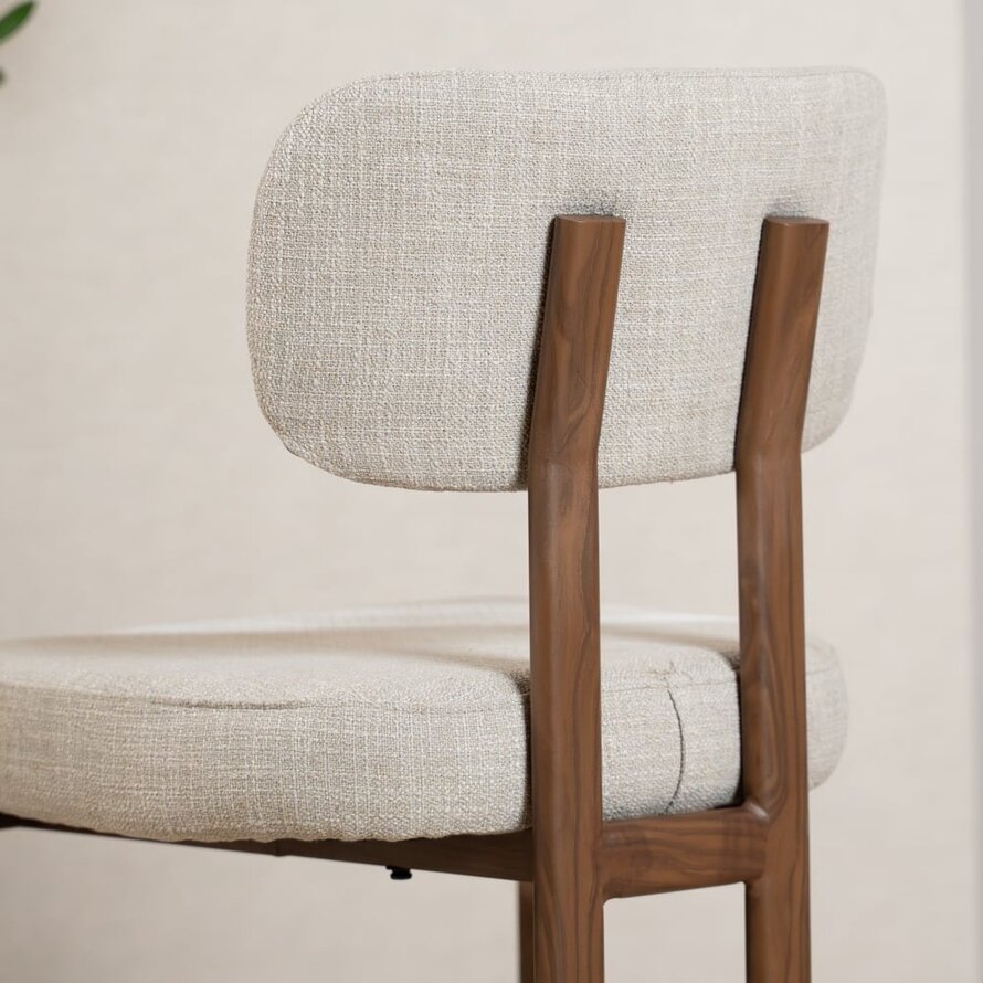 Barkruk Nori linnen taupe 70 cm