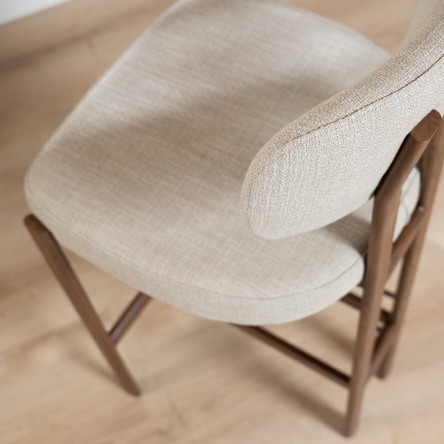 Barkruk Nori linnen taupe 70 cm