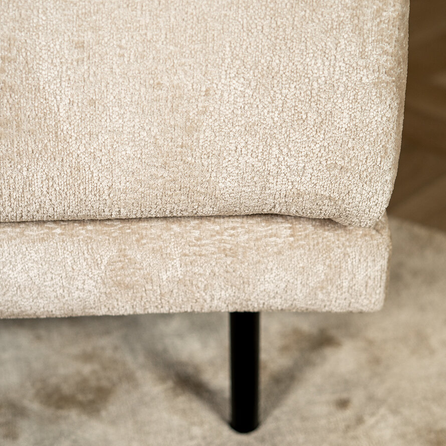 2,5-zits bank Denver wit/beige chenille stof