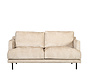 2,5-zits bank Denver wit/beige chenille stof
