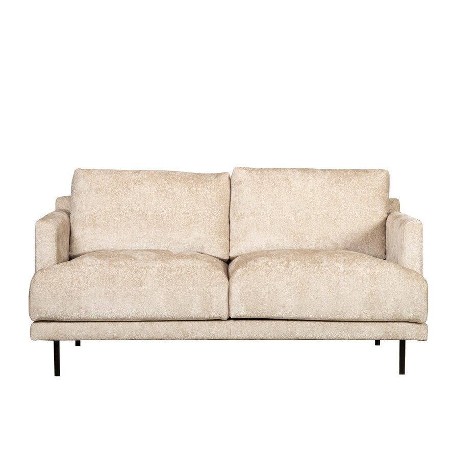 2,5-zits bank Denver wit/beige chenille stof