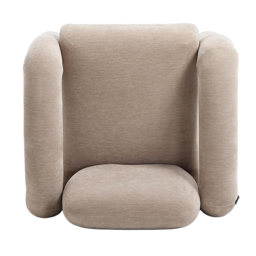 Fauteuil Tess velvet beige