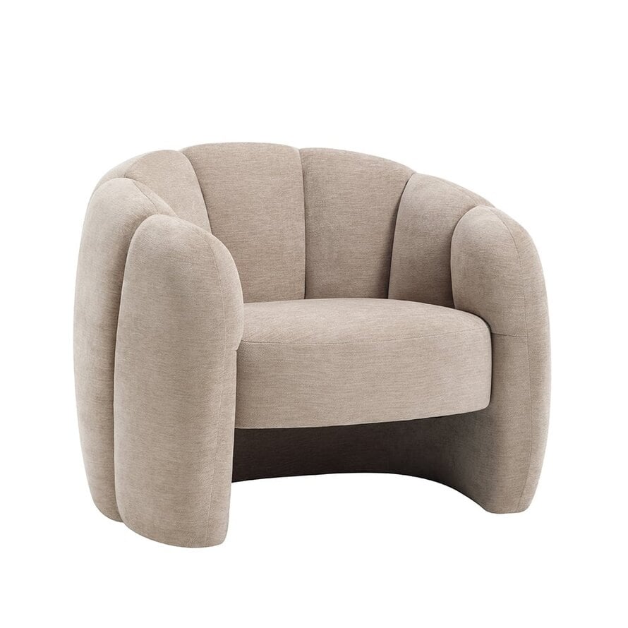 Fauteuil Lois velvet beige