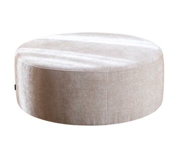 Bronx71 Poef Elle rond chenille sand ø100 cm