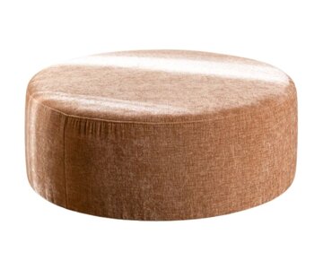 Bronx71 Poef Elle rond chenille peach ø100 cm