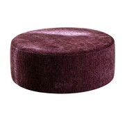 Bronx71 Poef Elle rond chenille paars ø100 cm