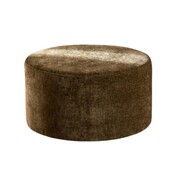 Bronx71 Poef Elle rond chenille olijf groen ø70 cm