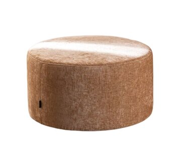 Bronx71 Poef Elle rond chenille peach ø70 cm