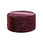 Poef Elle rond chenille paars ø70 cm