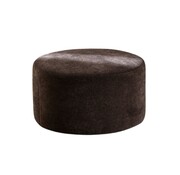 Bronx71 Poef Blair rond chenille bruin ø70 cm