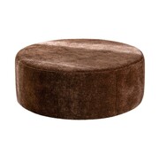 Bronx71 Poef Chloe rond chenille chocolate brown ø100 cm