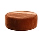 Poef Chloe rond chenille terracotta ø100 cm