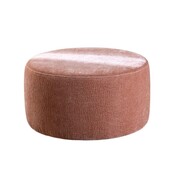 Bronx71 Poef Chloe rond chenille roze ø70 cm