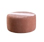 Poef Chloe rond chenille roze ø70 cm