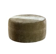 Bronx71 Poef Chloe rond chenille groen ø70 cm