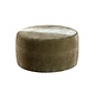 Poef Chloe rond chenille groen ø70 cm