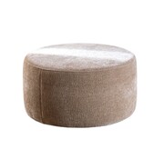 Bronx71 Poef Chloe rond chenille taupe ø70 cm