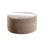 Poef Chloe rond chenille taupe ø70 cm