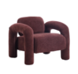 Fauteuil Tess velvet paars