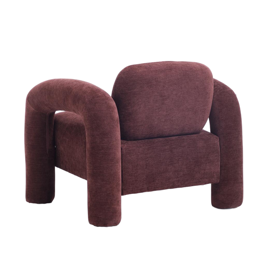 Fauteuil Tess velvet paars